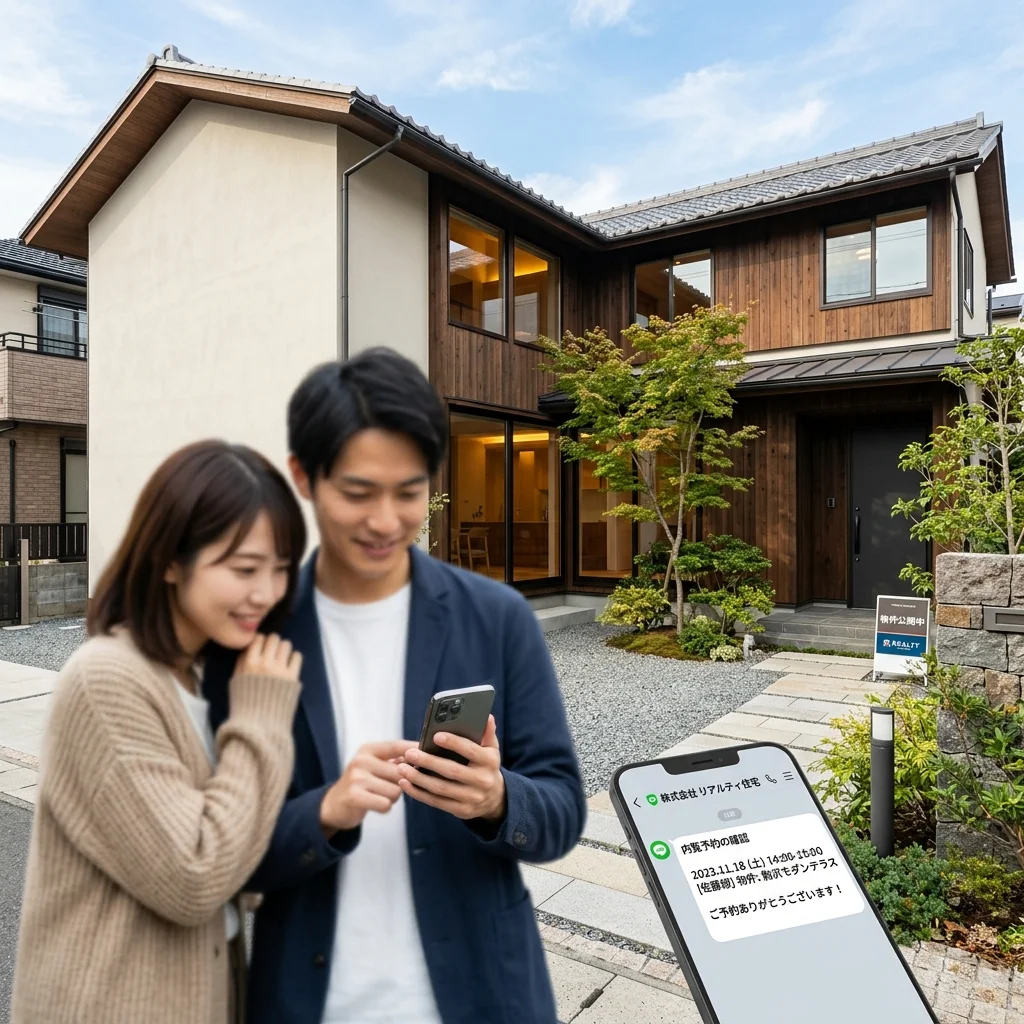 不動産内見予約の完全自動化（LINE連携）