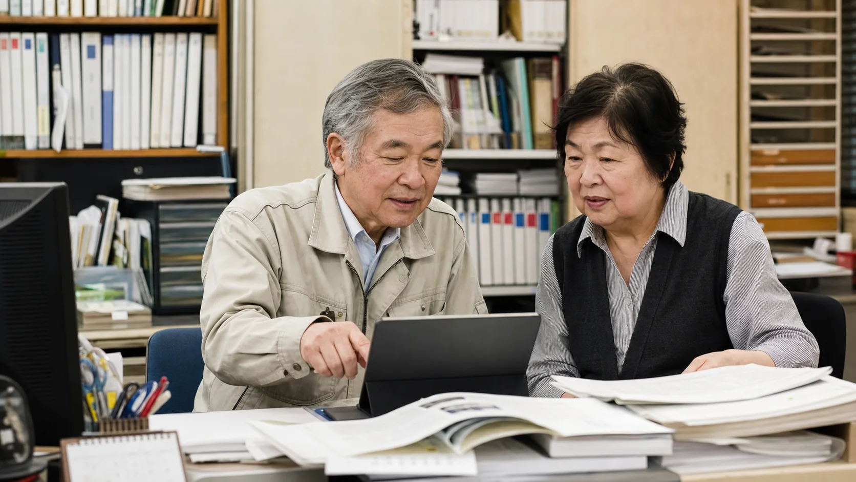 社内ナレッジやマニュアルを検索できるシステムのイメージ